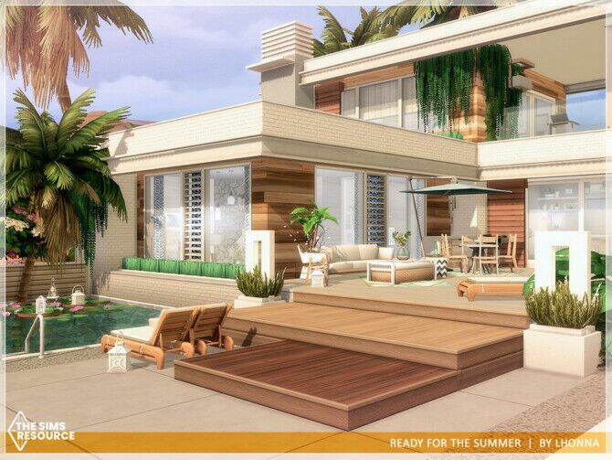 sims 4 cc ready for the summer home by lhonna 2