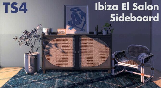 Recolors Of Nikadema’s Ibiza EL Salon Sideboard At Riekus13 Sims 4 CC