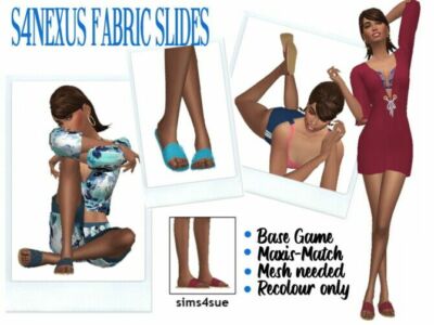 S4Nexus’ Fabric Slides At Sims4Sue Sims 4 CC