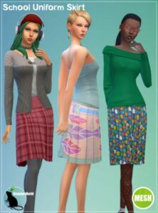 School Uniform Skirt At Standardheld Sims 4 CC