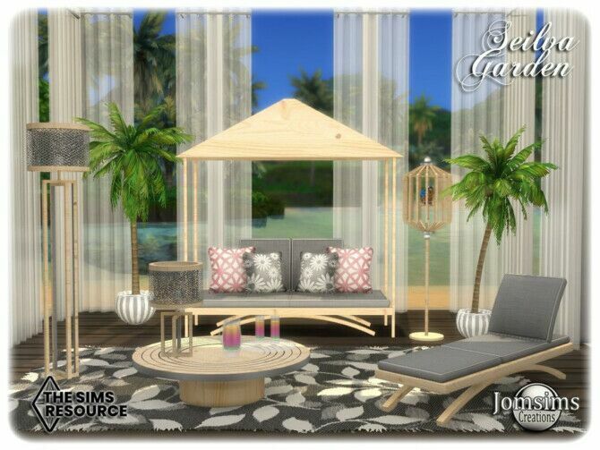 sims 4 cc seilva garden by jomsims 2