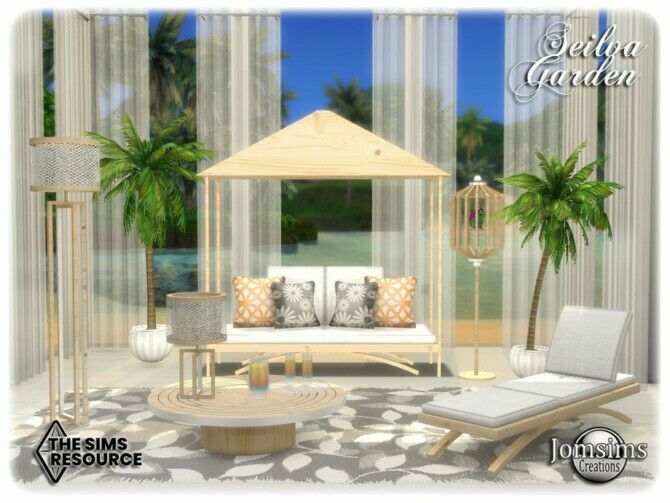 sims 4 cc seilva garden by jomsims 3