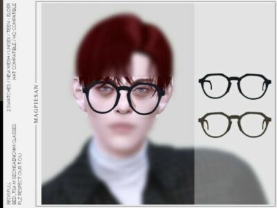 Seonsaengnim Glasses By Magpiesan Sims 4 CC