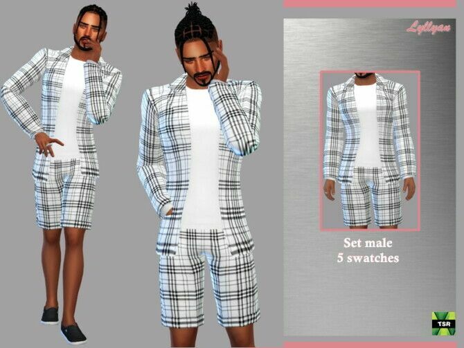 SET Male Pablo By Lyllyan Sims 4 CC