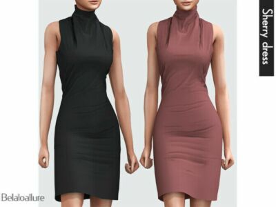 Sherry Dress By Belal1997 Sims 4 CC