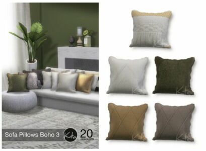 Sofa Pillows Boho 3 At Ktasims Sims 4 CC