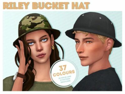 Solistair Riley Bucket Hats By Solistair Sims 4 CC