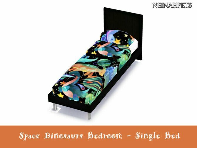 sims 4 cc space dinosaurs bedroom by neinahpets 2