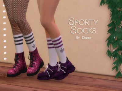 Sporty Socks By Dissia Sims 4 CC