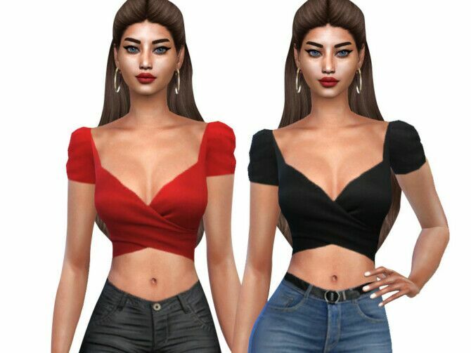 Summer Elegant Blouses By Summer Elegant Blouses Sims 4 CC