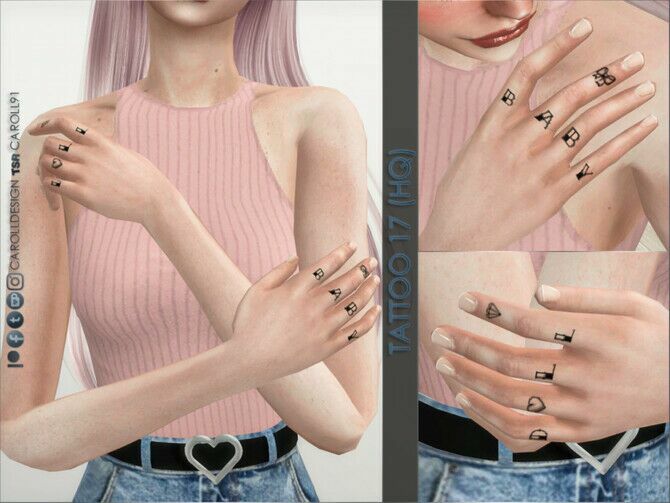 Tattoo 17 (HQ) By Caroll91 Sims 4 CC