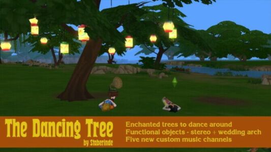 The Dancing Tree A Tree-Stereo By Staberinde Sims 4 CC