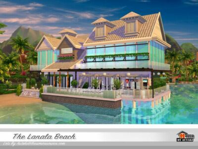 The Lanala Beach Home By Autaki Sims 4 CC