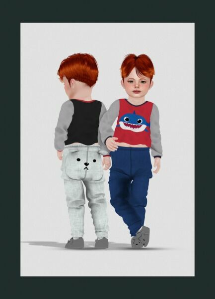 sims 4 cc toddler bear jeans kids version at redheadsims 2