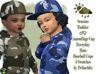 Toddler Camouflage CAP By Pelineldis Sims 4 CC