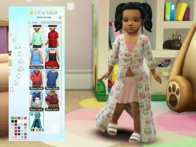 sims 4 cc top dress shirt for toddlers at my stuff origin 2