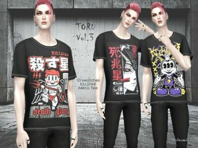 Toru VOL. 3 T-Shirt By Helsoseira Sims 4 CC