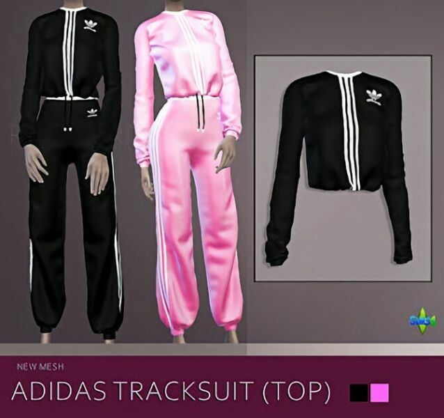 Tracksuit (TOP + Bottom) At Rimshard Shop Sims 4 CC