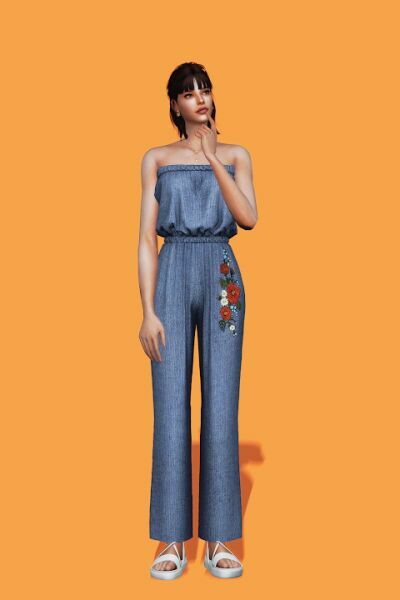 sims 4 cc tube jumpsuit at gorilla 2