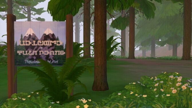 sims 4 cc twin peaks town sign by staberinde 2