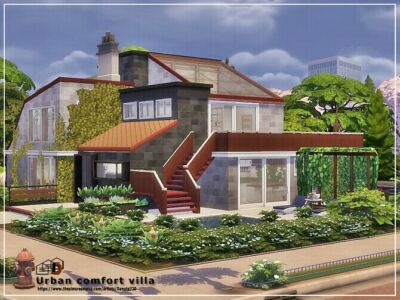 Urban Comfort Villa By Danuta720 Sims 4 CC