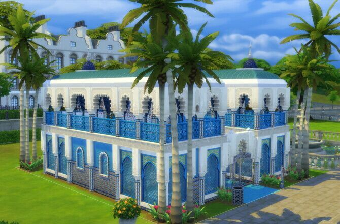 sims 4 cc villa rabat moroccan style home by dominopunkyheart 3