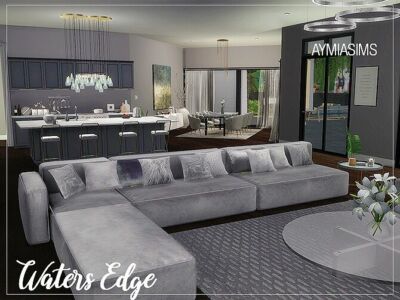 Waters Edge House At Aymiassims Sims 4 CC