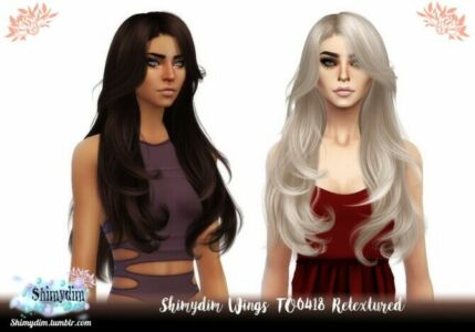 Wings TO0418 Hair Retexture At Shimydim Sims Sims 4 CC