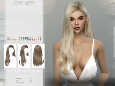 Wings-To0526 Hair By Wingssims Sims 4 CC