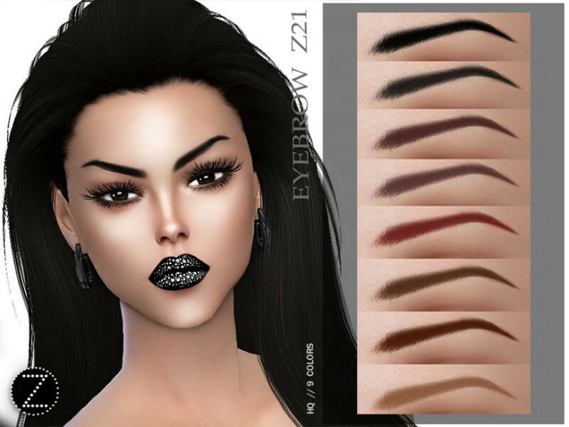 Eyebrows Z21 By Zenx Sims 4 CC