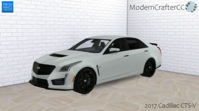 2017 Cadillac Cts-V At Modern Crafter CC Sims 4 CC