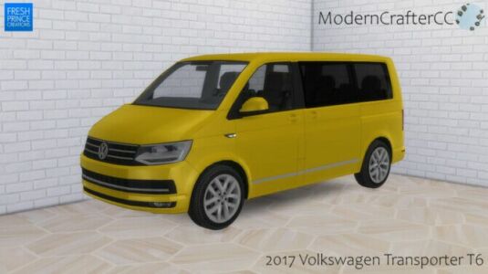 2017 Volkswagen Transporter T6 At Modern Crafter CC Sims 4 CC