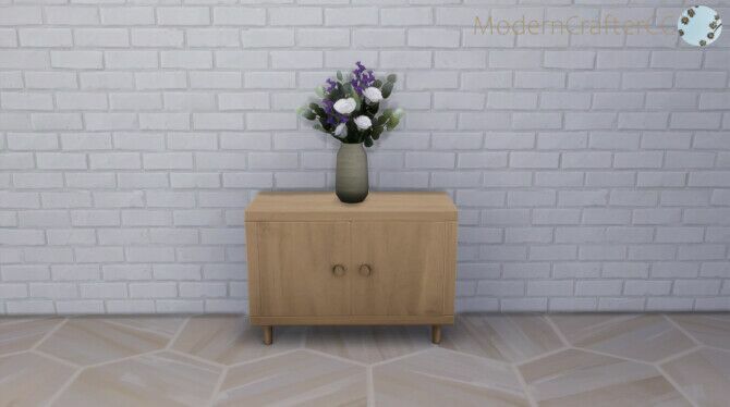 Aint Teak Hallway Table At Modern Crafter CC Sims 4 CC