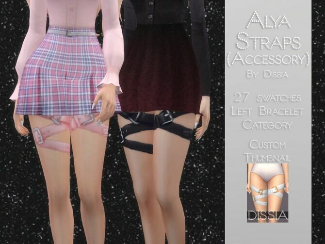 Alya Straps By Dissia Sims 4 CC