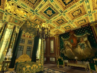 Amazing Golden Ornamented Ceilings SET II & III At Anna Quinn Stories Sims 4 CC
