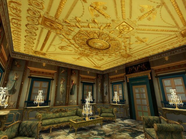 sims 4 cc amazing golden ornamented ceilings set ii iii at anna quinn stories 3