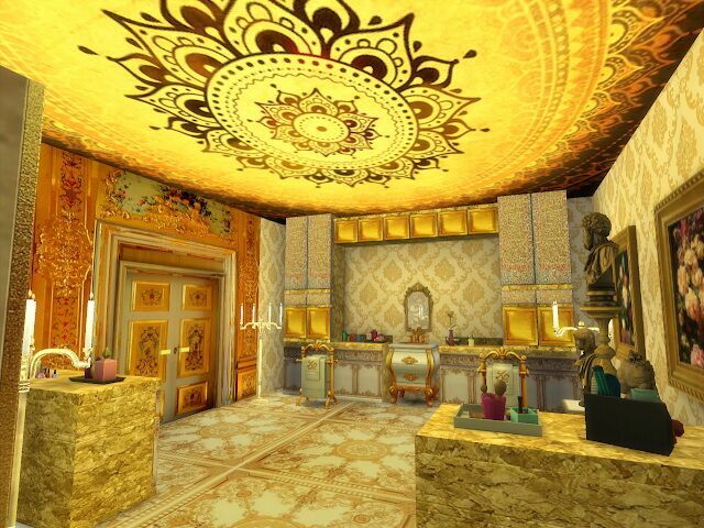 sims 4 cc amazing golden ornamented ceilings set v at anna quinn stories 2