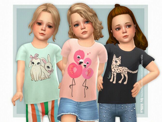 Animal T-Shirt 03 By Lillka Sims 4 CC