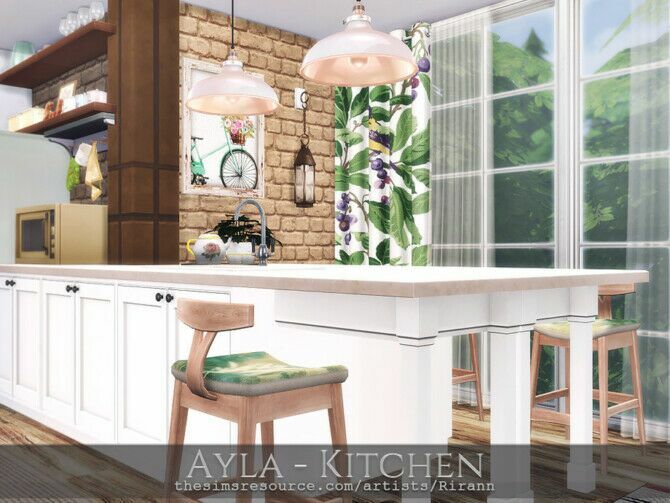 sims 4 cc ayla kitchen by rirann 2