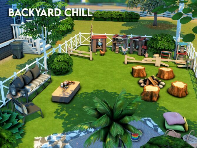 Backyard Chill By Xogerardine Sims 4 CC