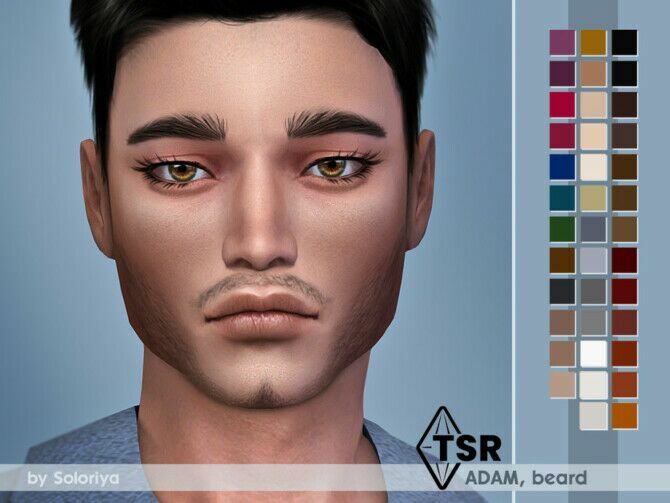 Beard Adam By Soloriya Sims 4 CC