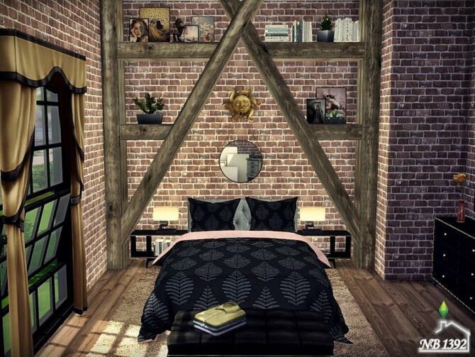 sims 4 cc bedroom christine by nobody1392 2