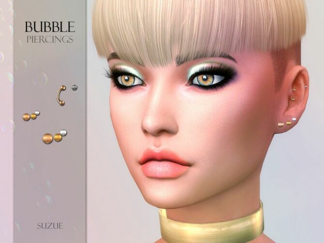 Bubble Piercings By Suzue Sims 4 CC