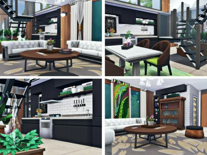 sims 4 cc cameran house by rirann 4