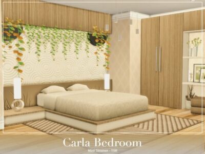 Carla Bedroom By Mini Simmer Sims 4 CC