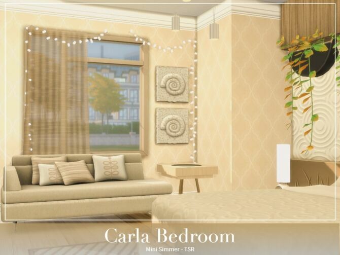 sims 4 cc carla bedroom by mini simmer 4