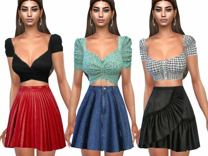 Casual Skirt MIX By Saliwa Sims 4 CC