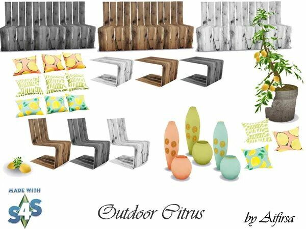 sims 4 cc citrus outdoor set at aifirsa 2