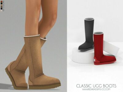 Classic UGG Boots At Redheadsims Sims 4 CC