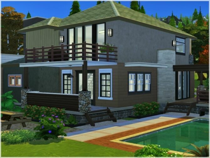 sims 4 cc cliff haven home by ray sims 3